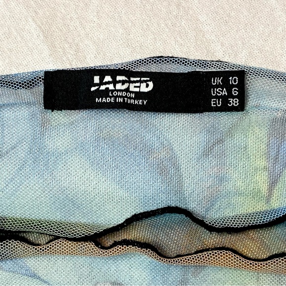 Jaded London Butterfly Mesh Cut-Out Dress UK 10 / USA 6 - Picture 4 of 7